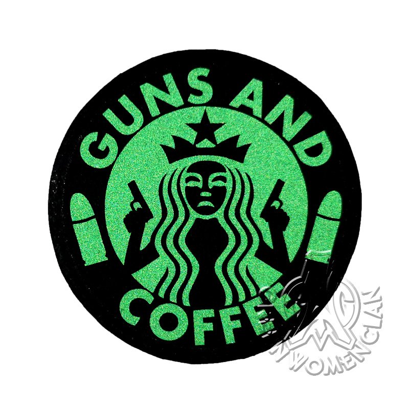 Naszywka GUNS AND COFFEE Green Women Clan